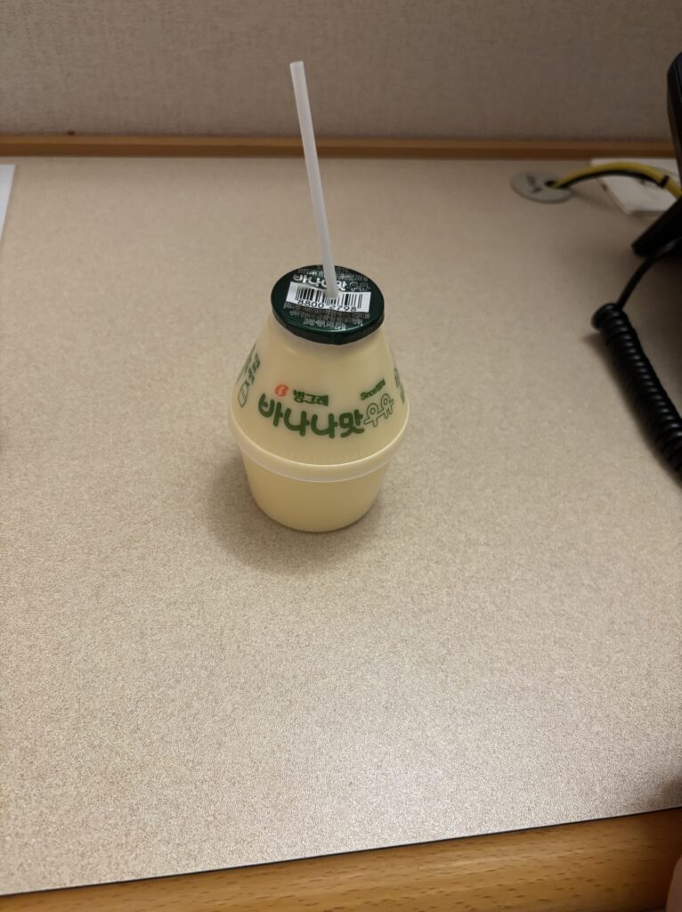 定番の韓国バナナウユ